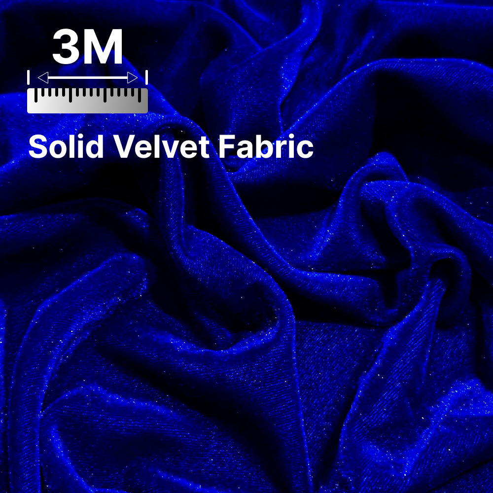 Premium Solid Velvet Fabric for Blouse, Lehenga, Gown, Kurti & Home Decor | 44 Inch Width | 200–220 GSM | Multiple Colors Available