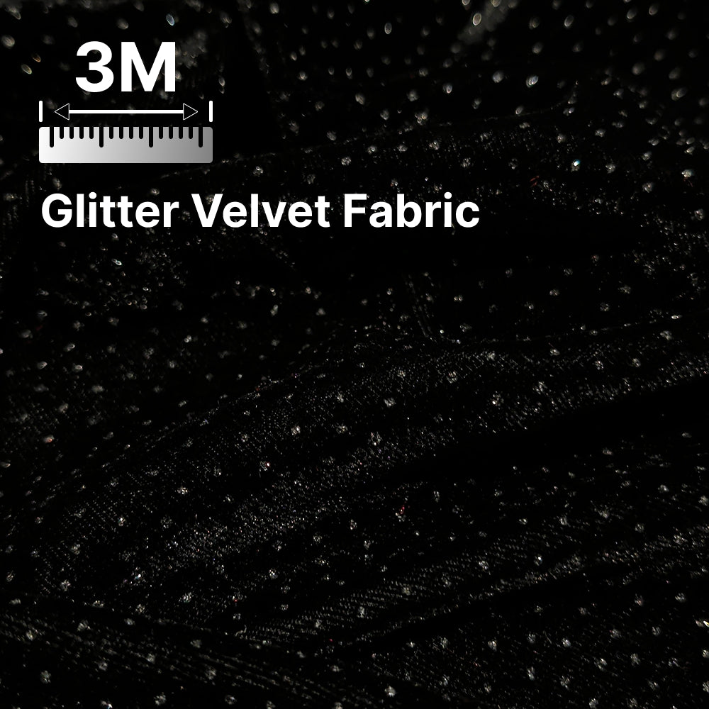 Premium Sparkle Velvet Fabric for Blouse, Lehenga, Gown & Party Wear | 44 Inch Width | 200–220 GSM | Multiple Colors Available