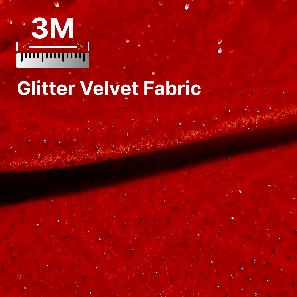 Premium Sparkle Velvet Fabric for Blouse, Lehenga, Gown & Party Wear | 44 Inch Width | 200–220 GSM | Multiple Colors Available