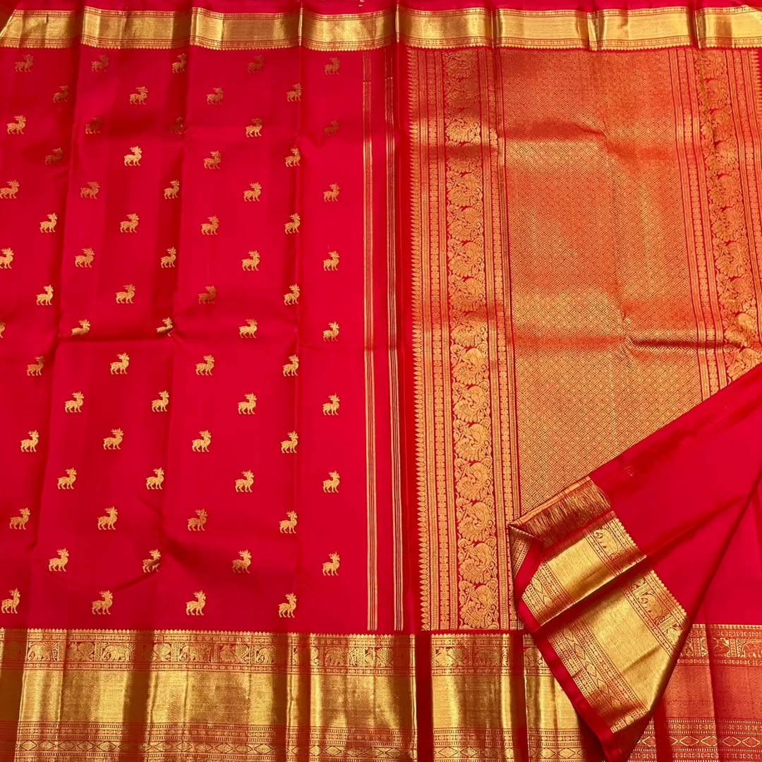 Banarasi Soft Silk Saree Colour 1 – Gold Zari Weaving by DCPL