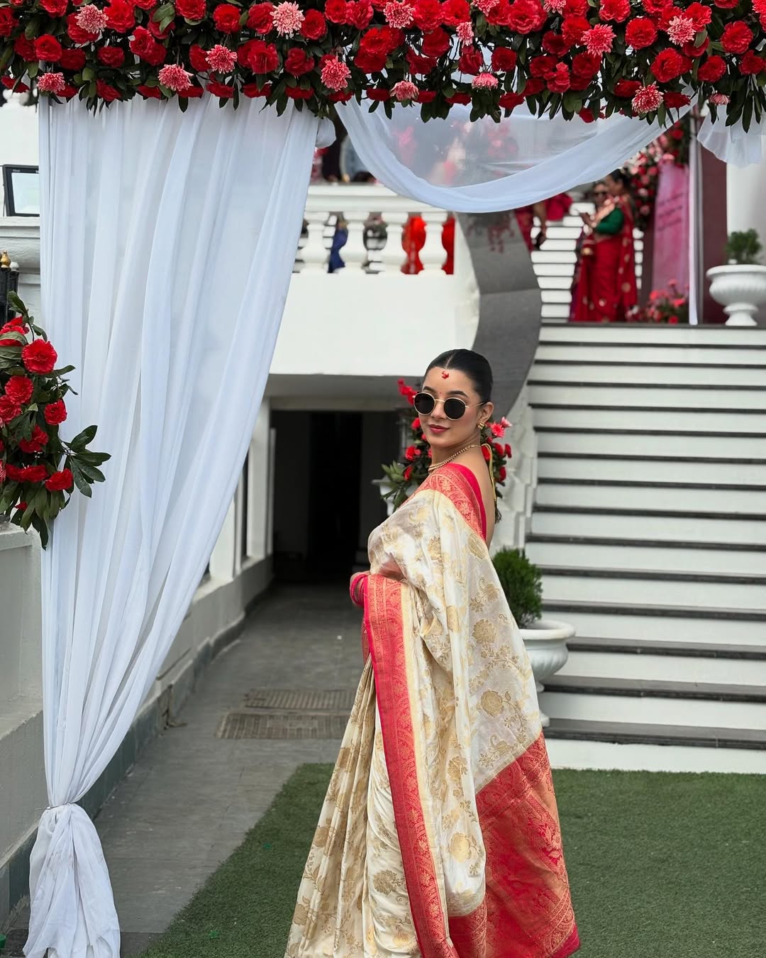 Eternal Grace Banarasi Soft Silk Saree with Gold Zari