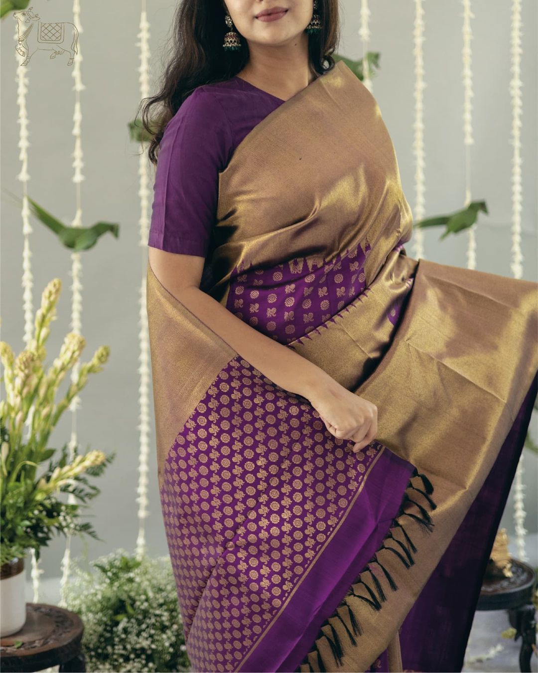 Timeless Grace Banarasi Silk Saree with Gold Zari