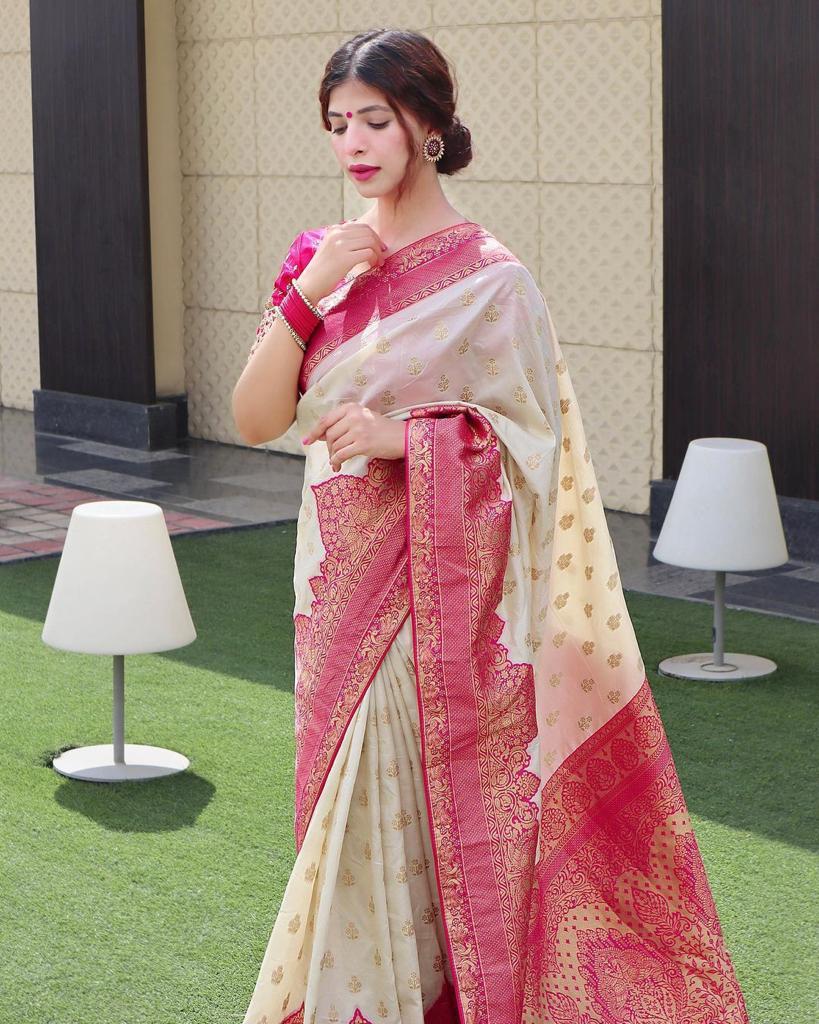 Elegant Kanjivaram Silk Saree by Weave