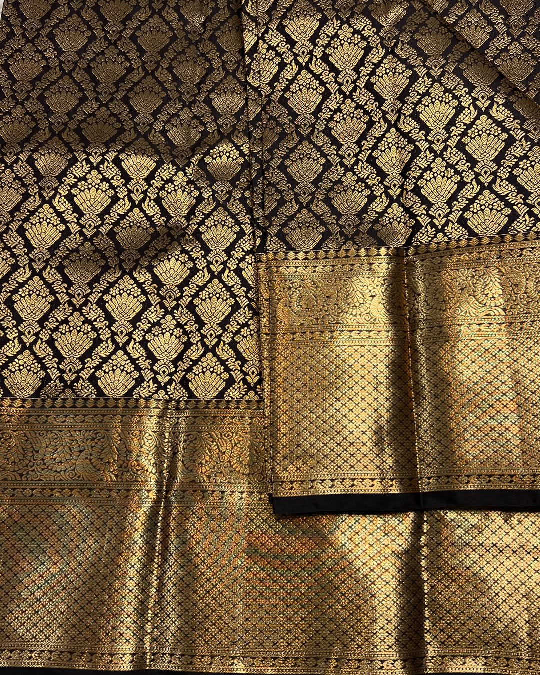 Banarasi Soft Silk Saree Colour 1 with Gold Zari Work by DCPL