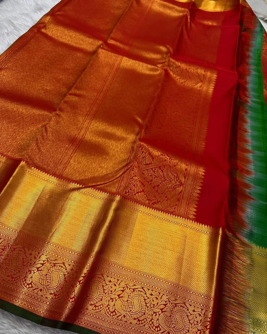Royal Heritage Banarasi Soft Silk Saree Gold Zari