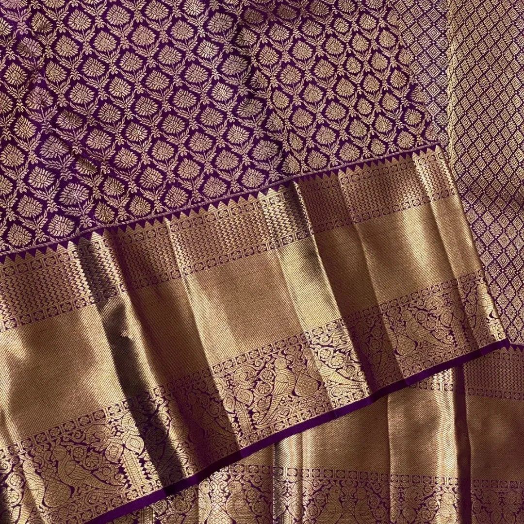 Banarasi soft silk saree colour 1 with gold zari weaving by DCPL