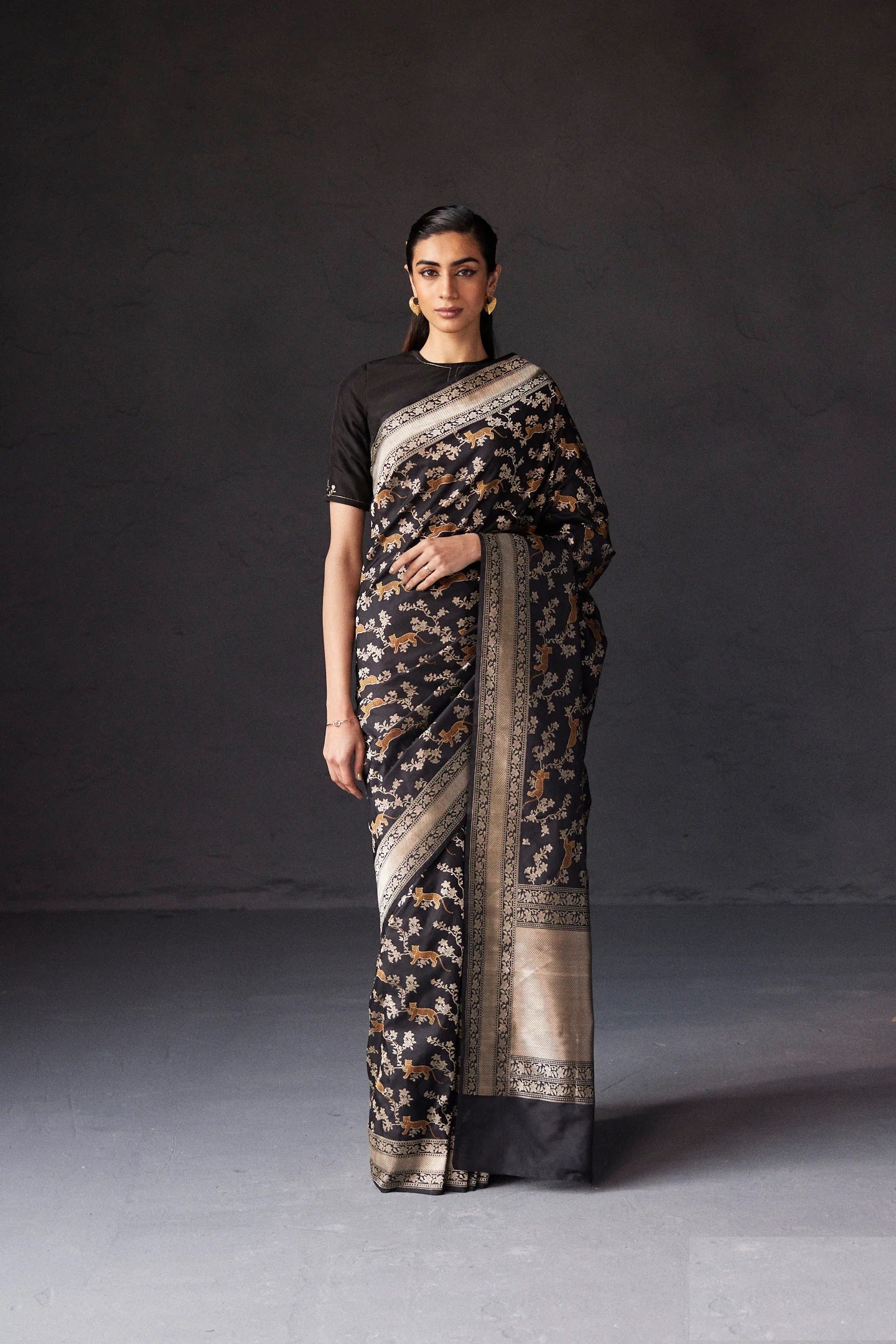 Eternal Elegance Banarasi Soft Silk Saree Gold Zari