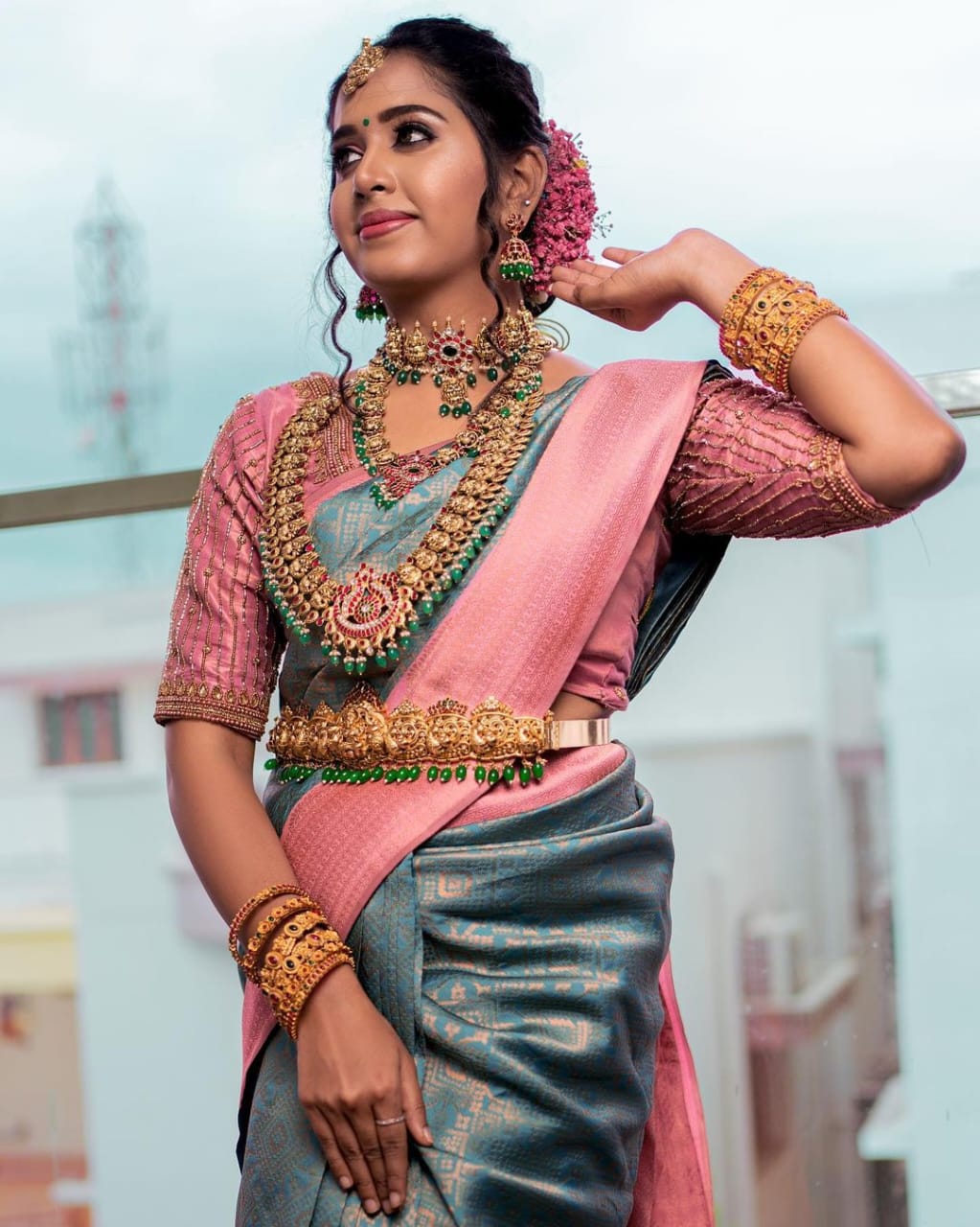 Eco-friendly Banarasi soft silk saree