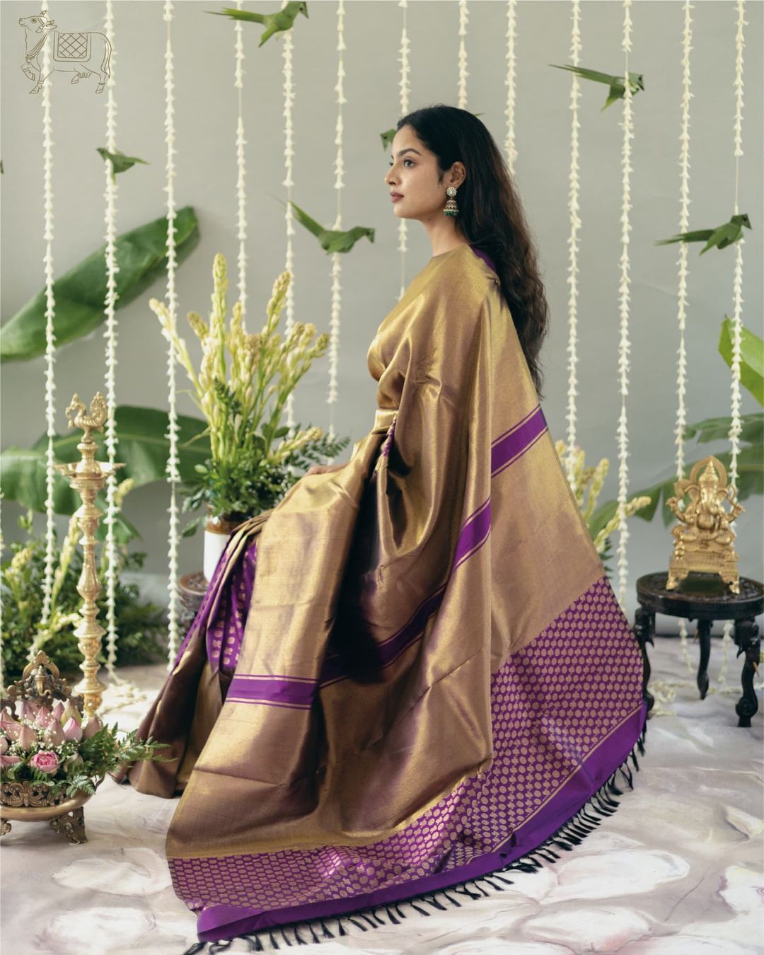 Timeless Grace Banarasi Silk Saree with Gold Zari