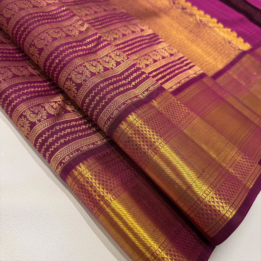DCPL Banarasi Soft Silk Saree Colour 1 with Gold Zari Weaving – Serene Aura Collection