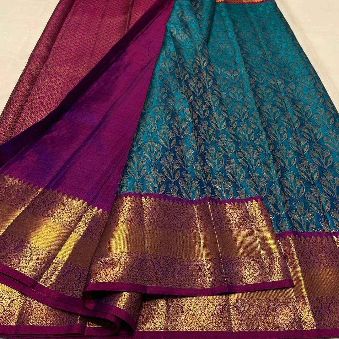 Elegant Heritage Banarasi Silk Saree with Gold Zari