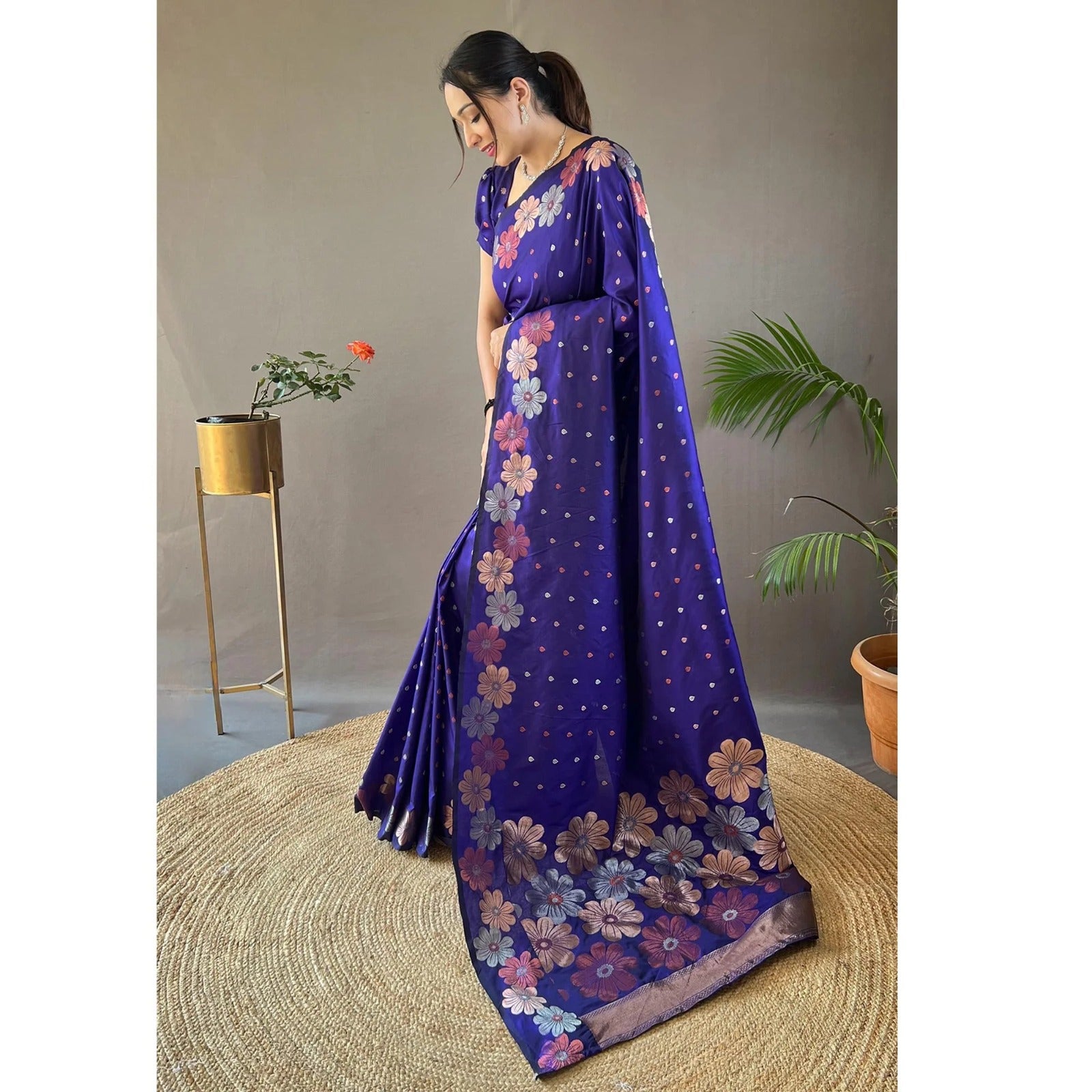 Heritage Banarasi Silk Saree with Gold Zari
