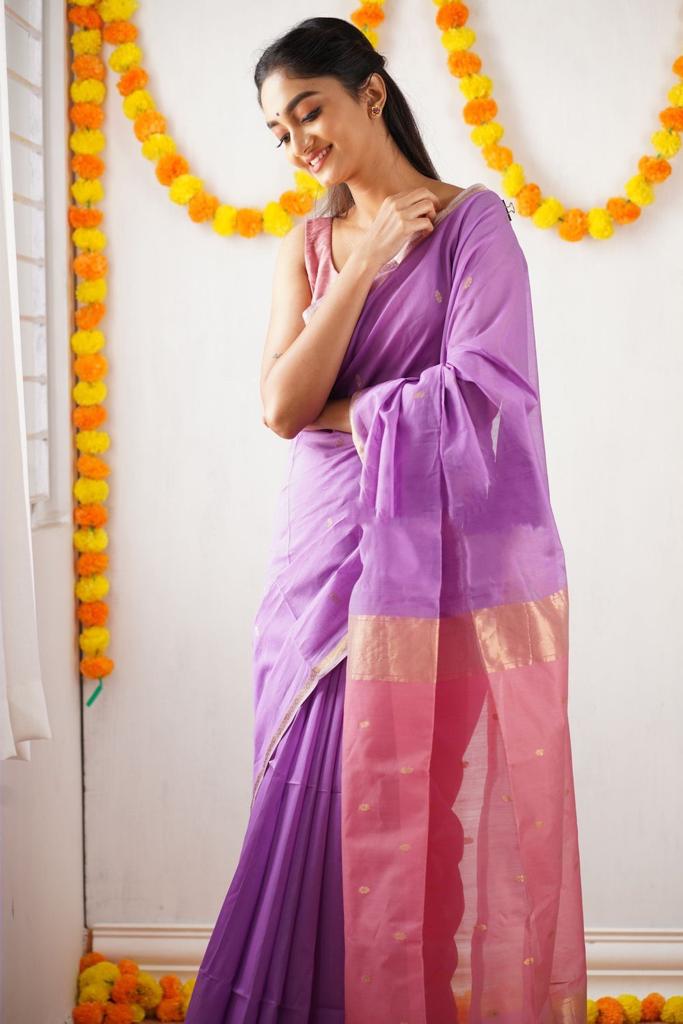 Banarasi Soft Silk Saree | Gold Zari Brocade | Shade 9 | 405GM