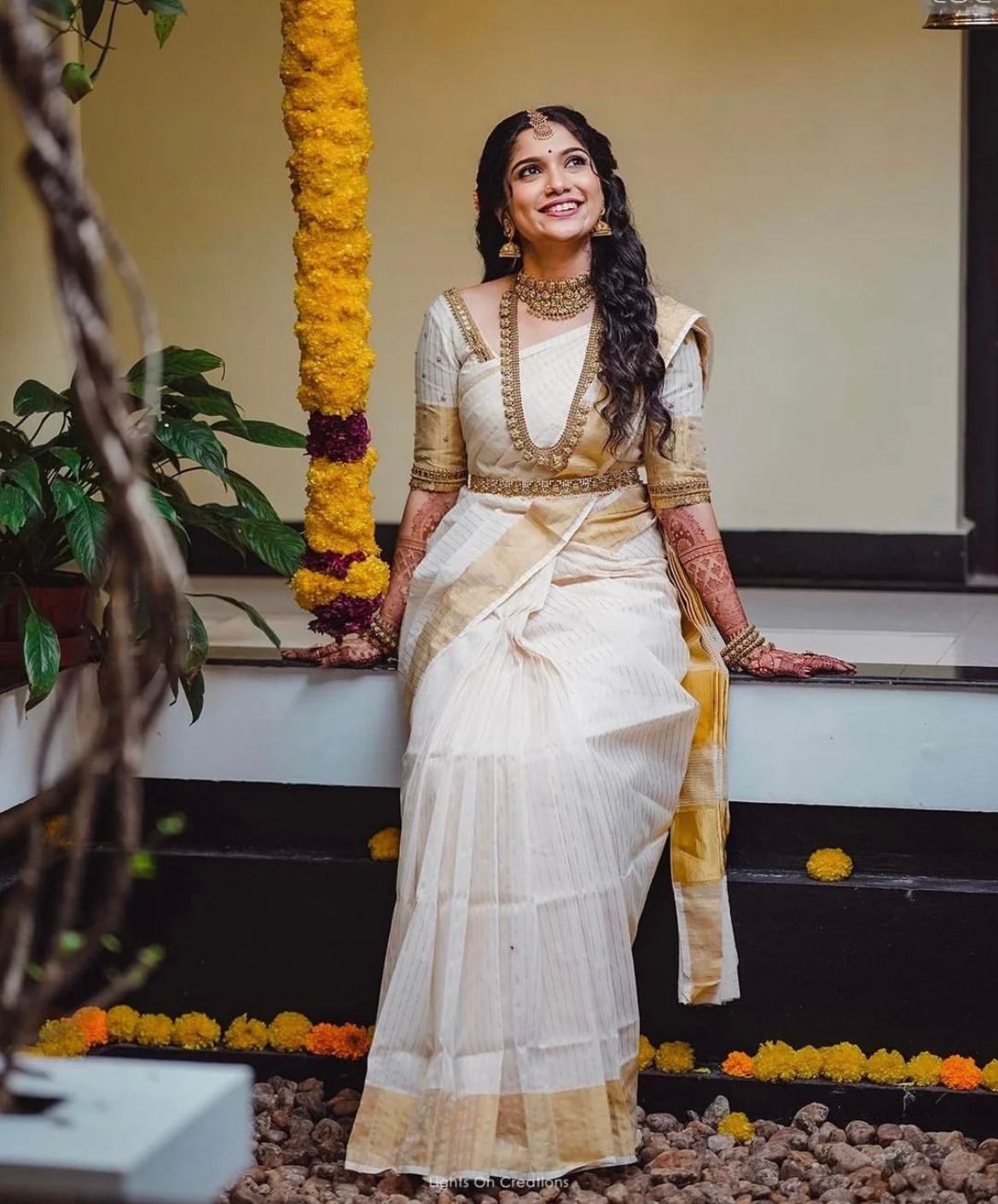 Ethereal Bride Banarasi Soft Silk Saree Gold Zari