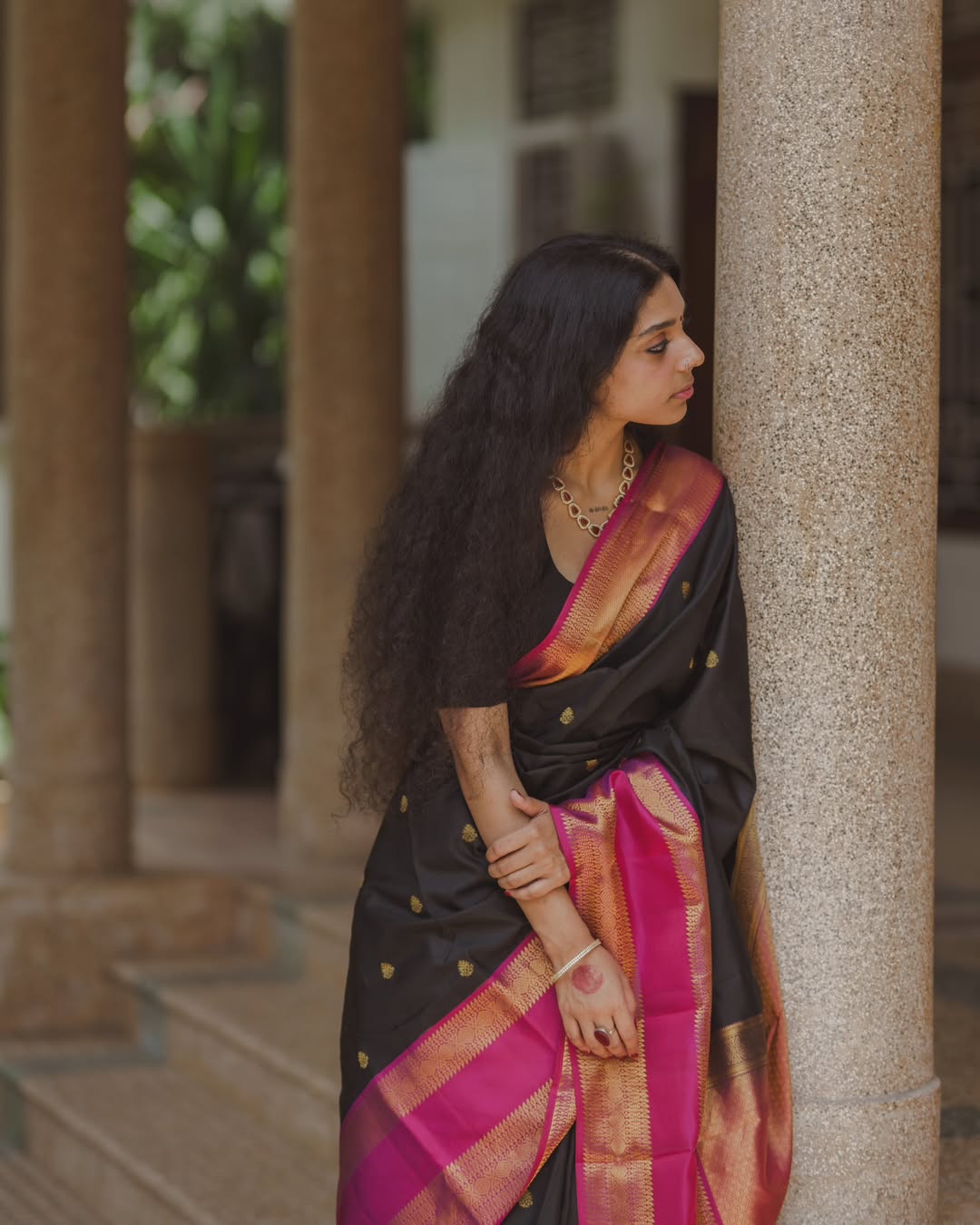 Radiant Grace Banarasi Soft Silk Saree with Gold Zari