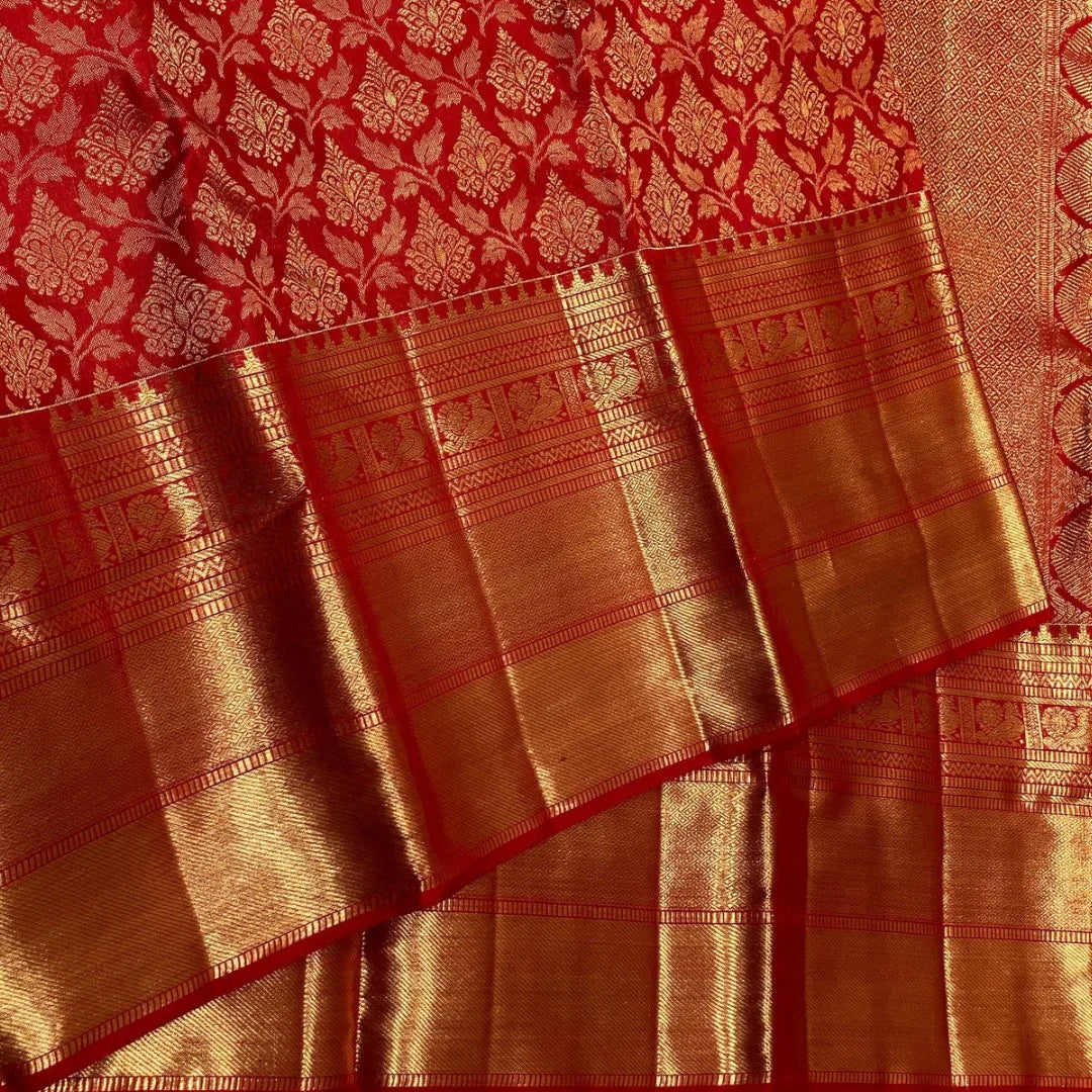 Banarasi Soft Silk Saree Colour 1 – Gold Zari Weaving by DCPL