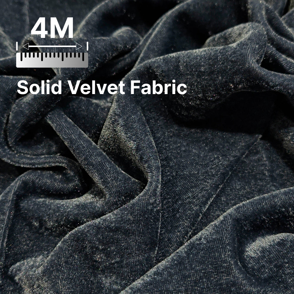 Premium Solid Velvet Fabric for Blouse, Lehenga, Gown, Kurti & Home Decor | 44 Inch Width | 200–220 GSM | Multiple Colors Available