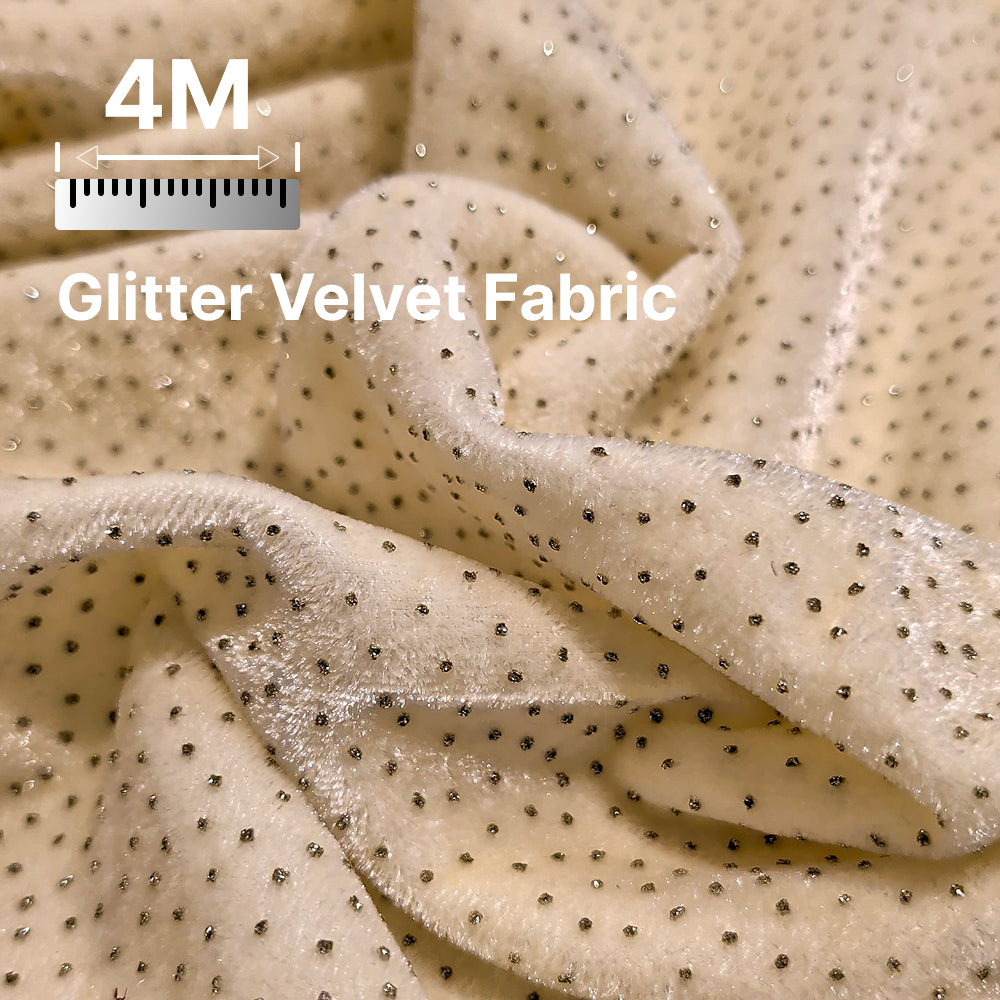 Premium Sparkle Velvet Fabric for Blouse, Lehenga, Gown & Party Wear | 44 Inch Width | 200–220 GSM | Multiple Colors Available