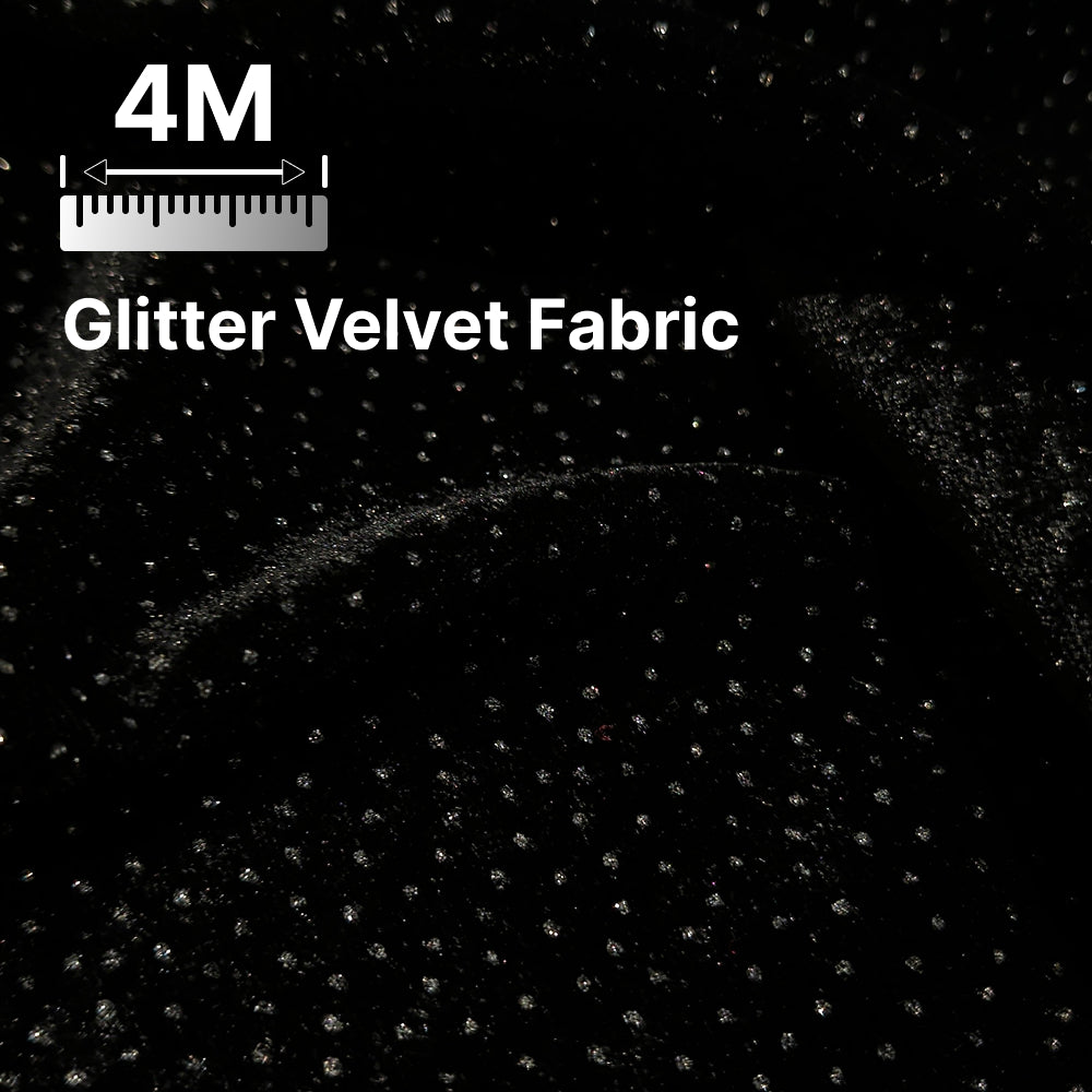 Premium Sparkle Velvet Fabric for Blouse, Lehenga, Gown & Party Wear | 44 Inch Width | 200–220 GSM | Multiple Colors Available