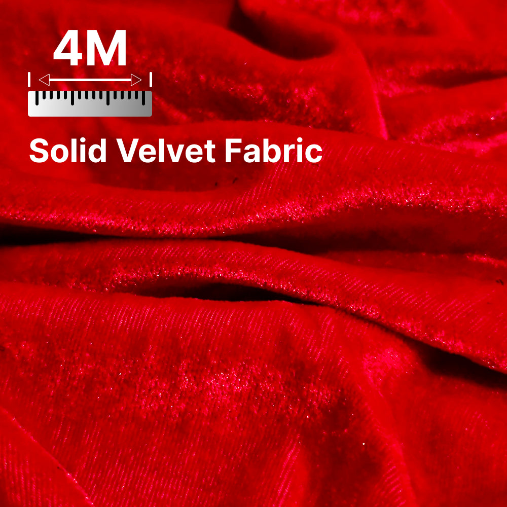 Premium Solid Velvet Fabric for Blouse, Lehenga, Gown, Kurti & Home Decor | 44 Inch Width | 200–220 GSM | Multiple Colors Available