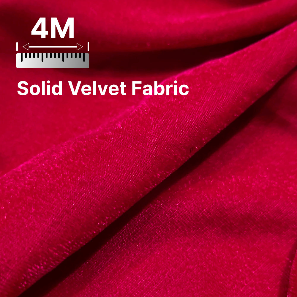 Premium Solid Velvet Fabric for Blouse, Lehenga, Gown, Kurti & Home Decor | 44 Inch Width | 200–220 GSM | Multiple Colors Available