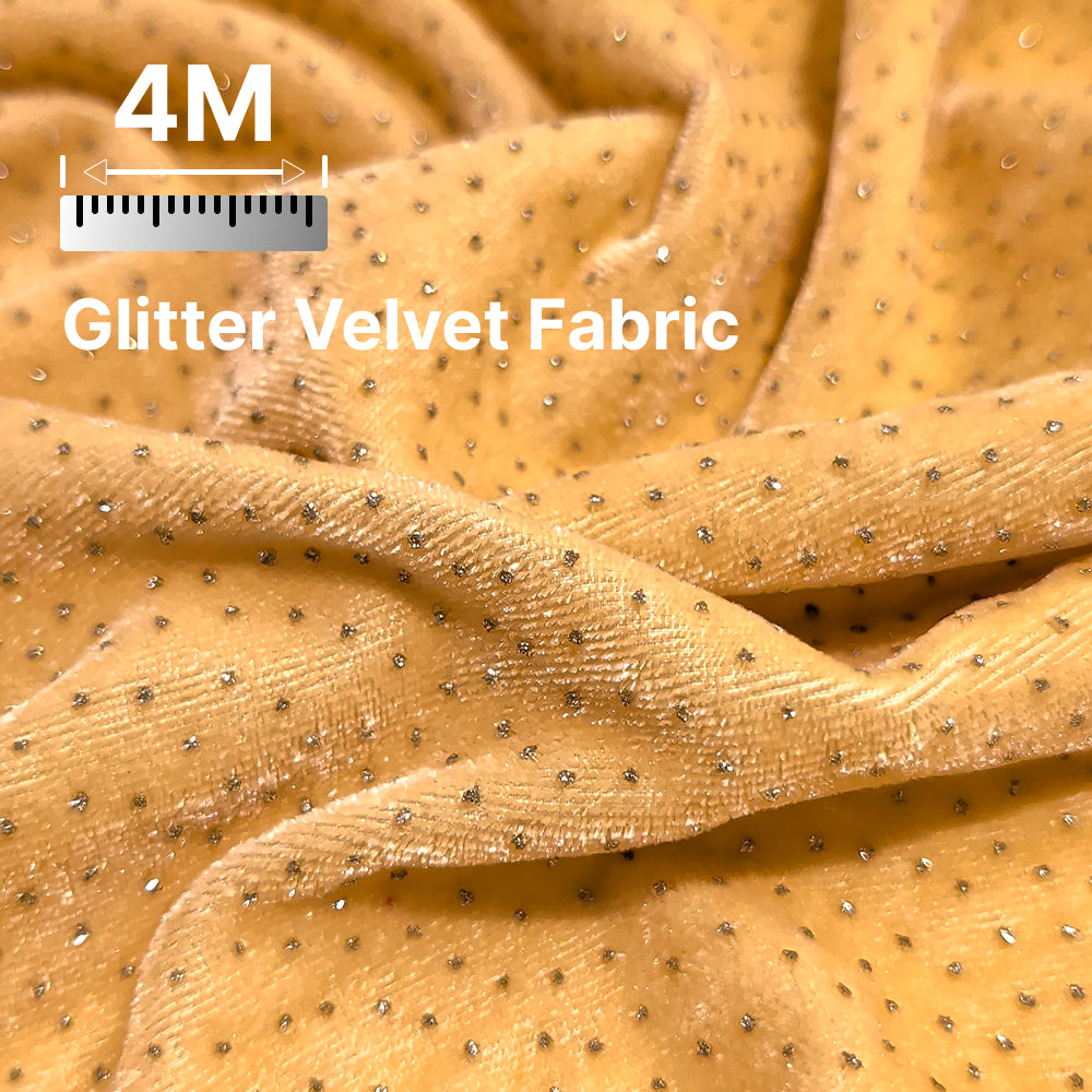 Premium Sparkle Velvet Fabric for Blouse, Lehenga, Gown & Party Wear | 44 Inch Width | 200–220 GSM | Multiple Colors Available