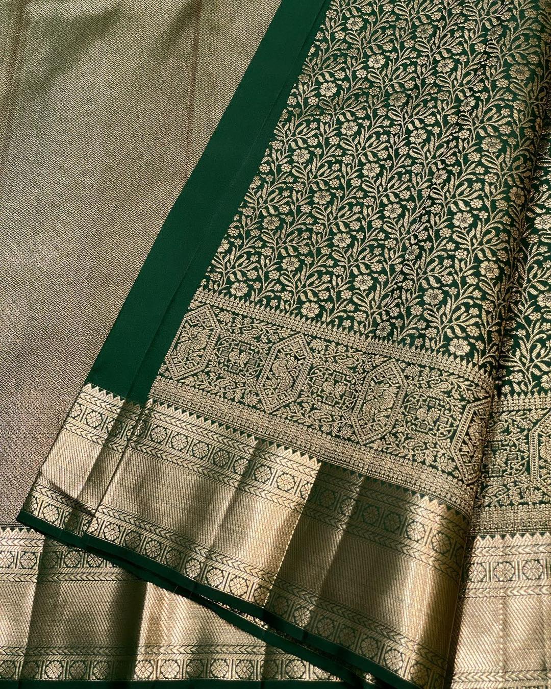 Banarasi Soft Silk Saree Colour 2 with Gold Zari Weaving by DCPL
