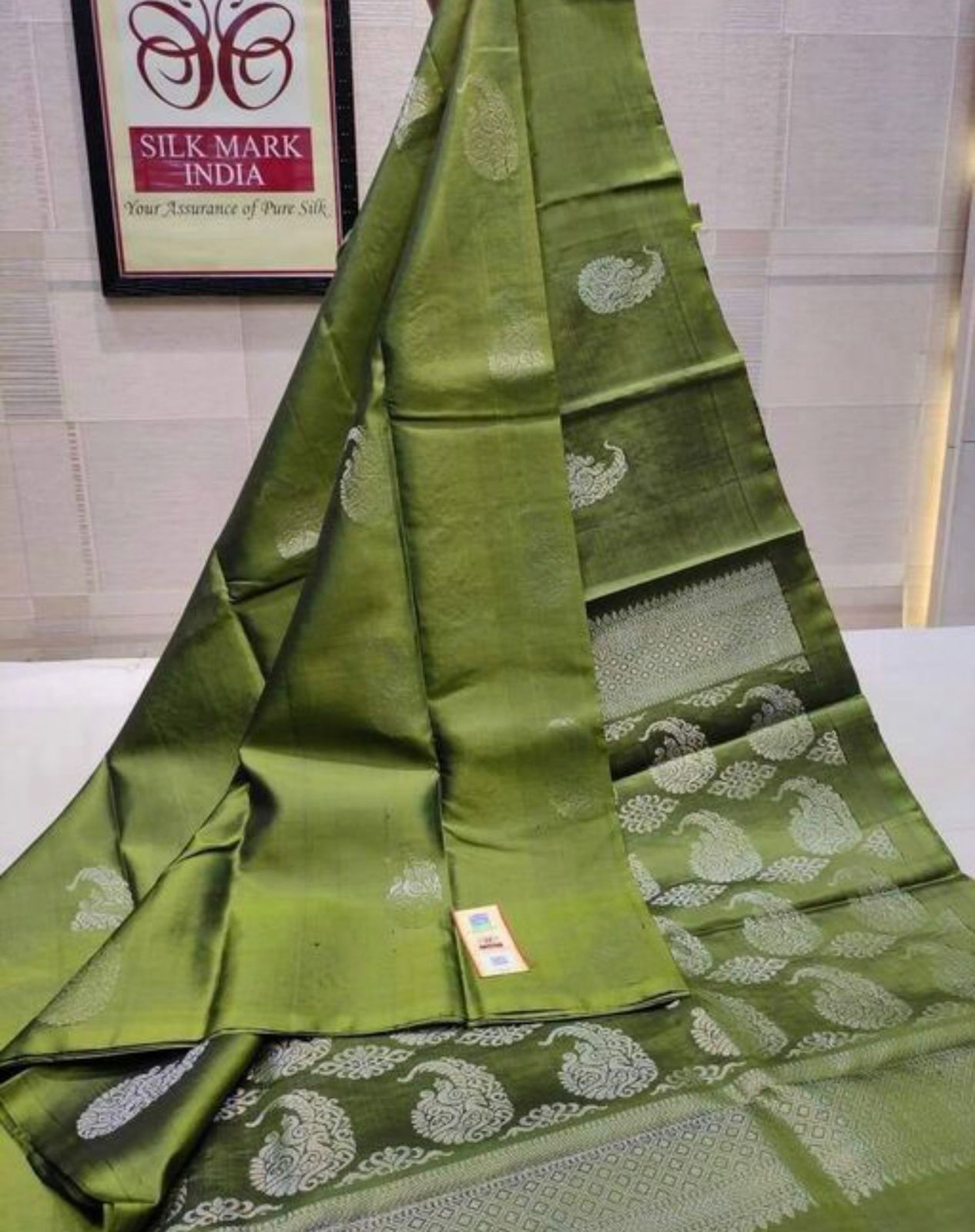 Banarasi Silk Butta Burgundy Saree