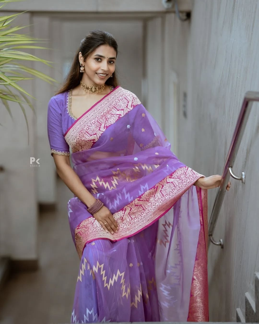 Banarasi Soft Silk Saree Colour 1 with Gold Zari Weaving by DCPL