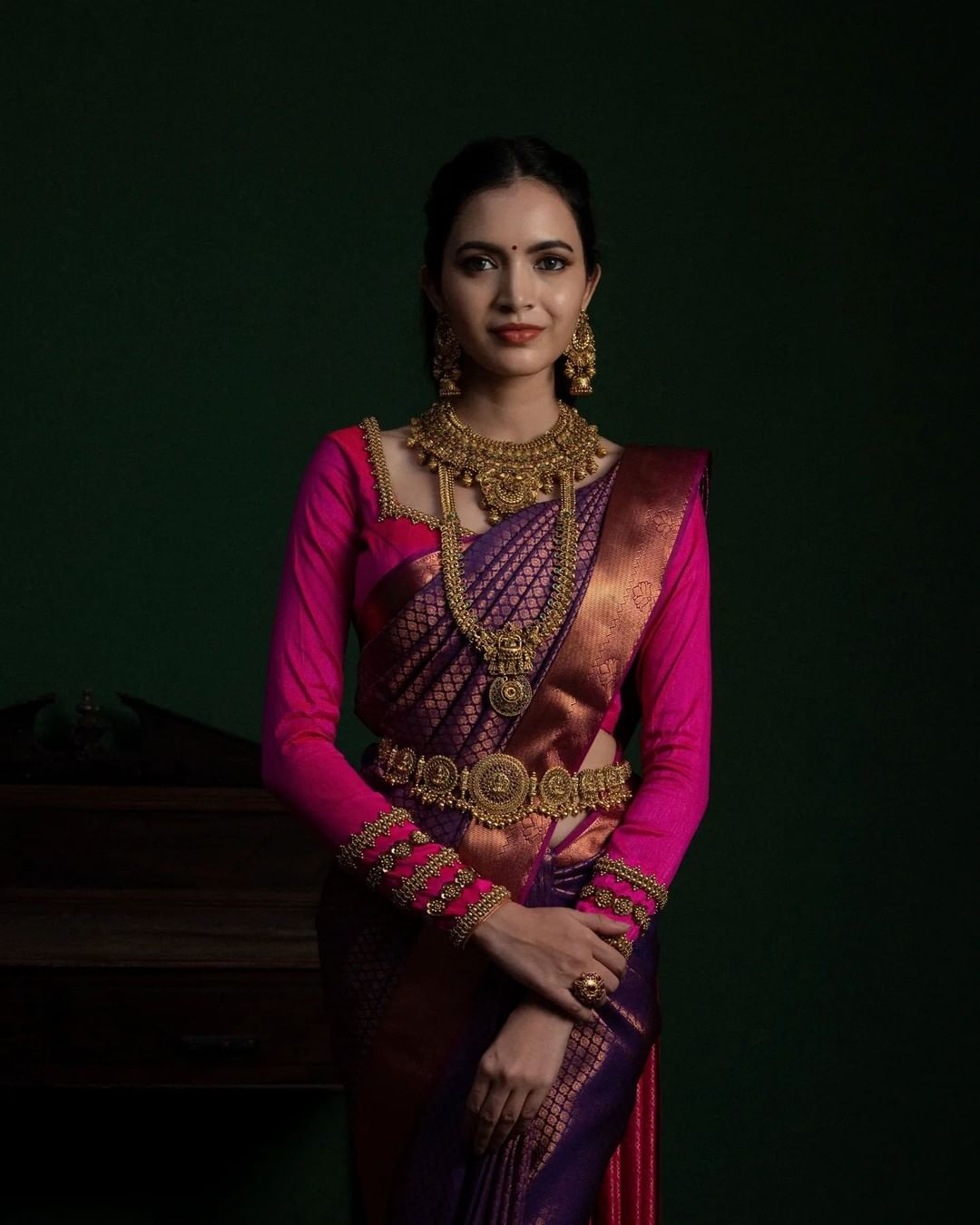 Regal Banarasi Soft Silk Saree with Intricate Brocade & Designer Pallu – Colour 1