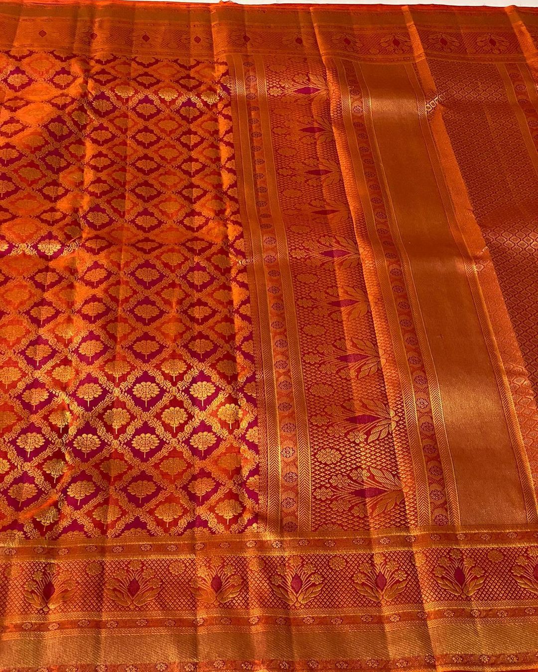 Serene Charm Banarasi Soft Silk Saree with Gold Zari