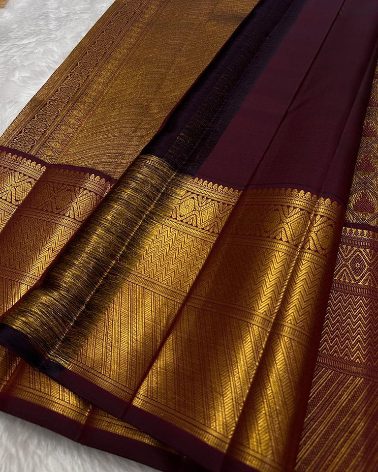 Banarasi Soft Silk Saree Colour 1 with Gold Zari Weaving by DCPL