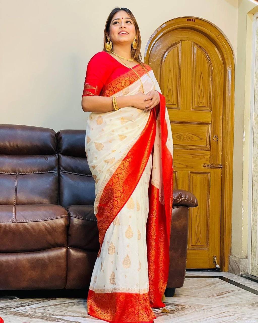 Graceful Kanjivaram Silk Saree by Weave