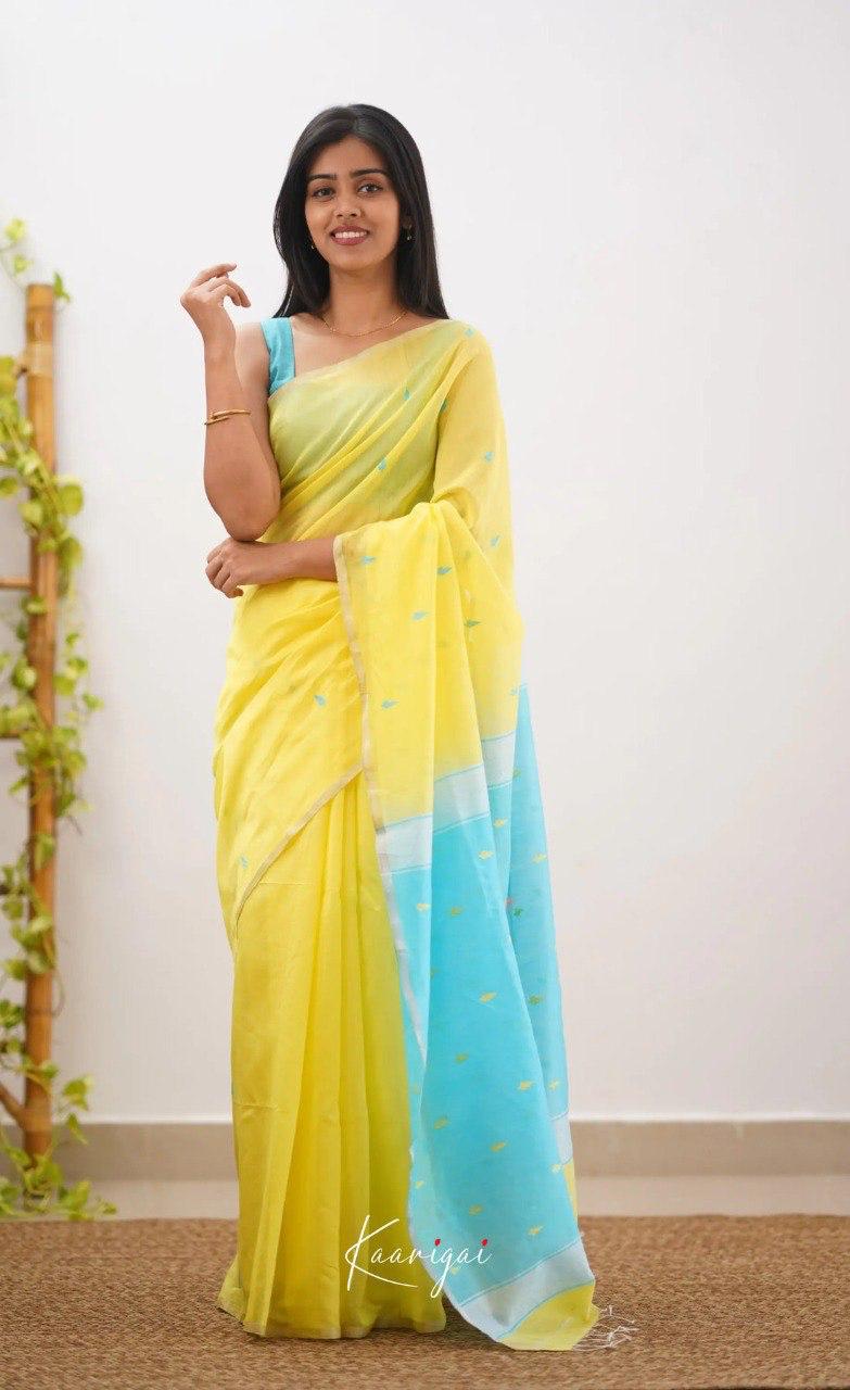Soft Linen Cotton Silk Saree – Trendy & Rich Design with Full Body Weaving