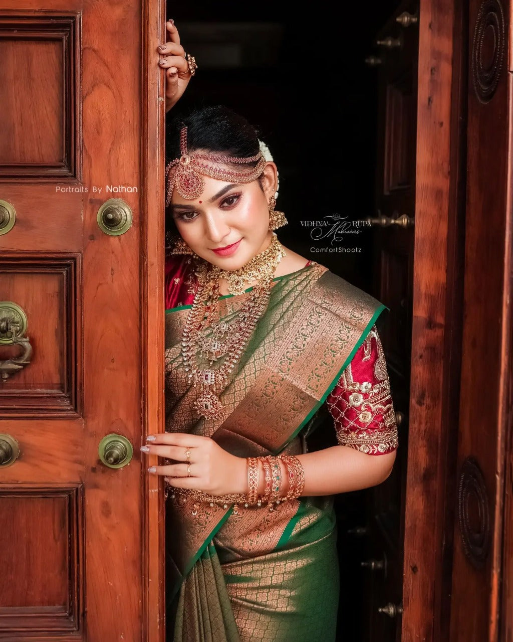 Banarasi Soft Silk Saree with Copper Zari – Shade 1 (530GM)