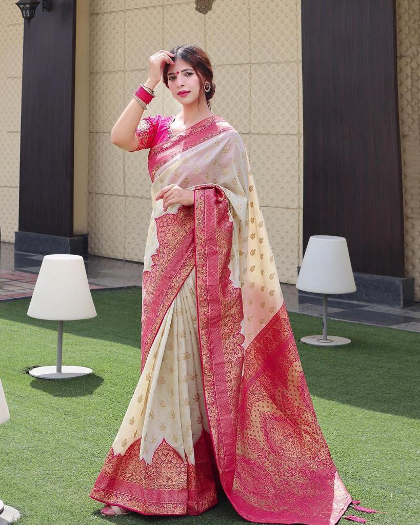 Elegant Kanjivaram Silk Saree by Weave