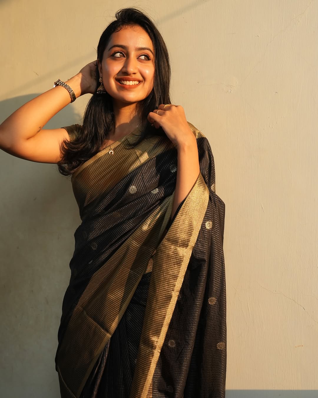 Modern Minimalist Banarasi Saree in Luxurious Soft Silk (Colour 1)
