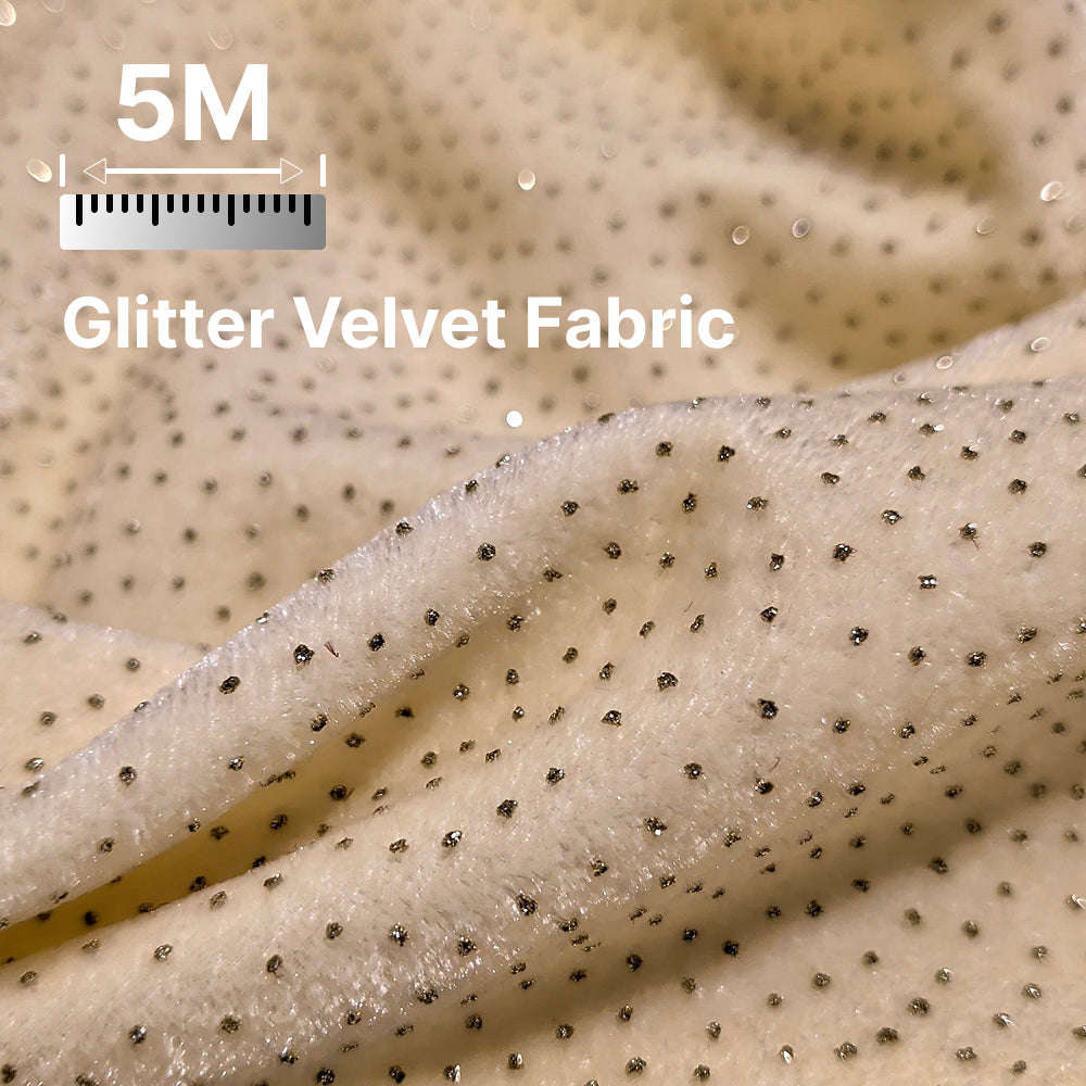 Premium Sparkle Velvet Fabric for Blouse, Lehenga, Gown & Party Wear | 44 Inch Width | 200–220 GSM | Multiple Colors Available