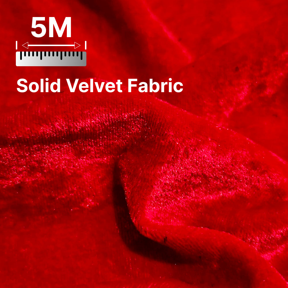 Premium Solid Velvet Fabric for Blouse, Lehenga, Gown, Kurti & Home Decor | 44 Inch Width | 200–220 GSM | Multiple Colors Available