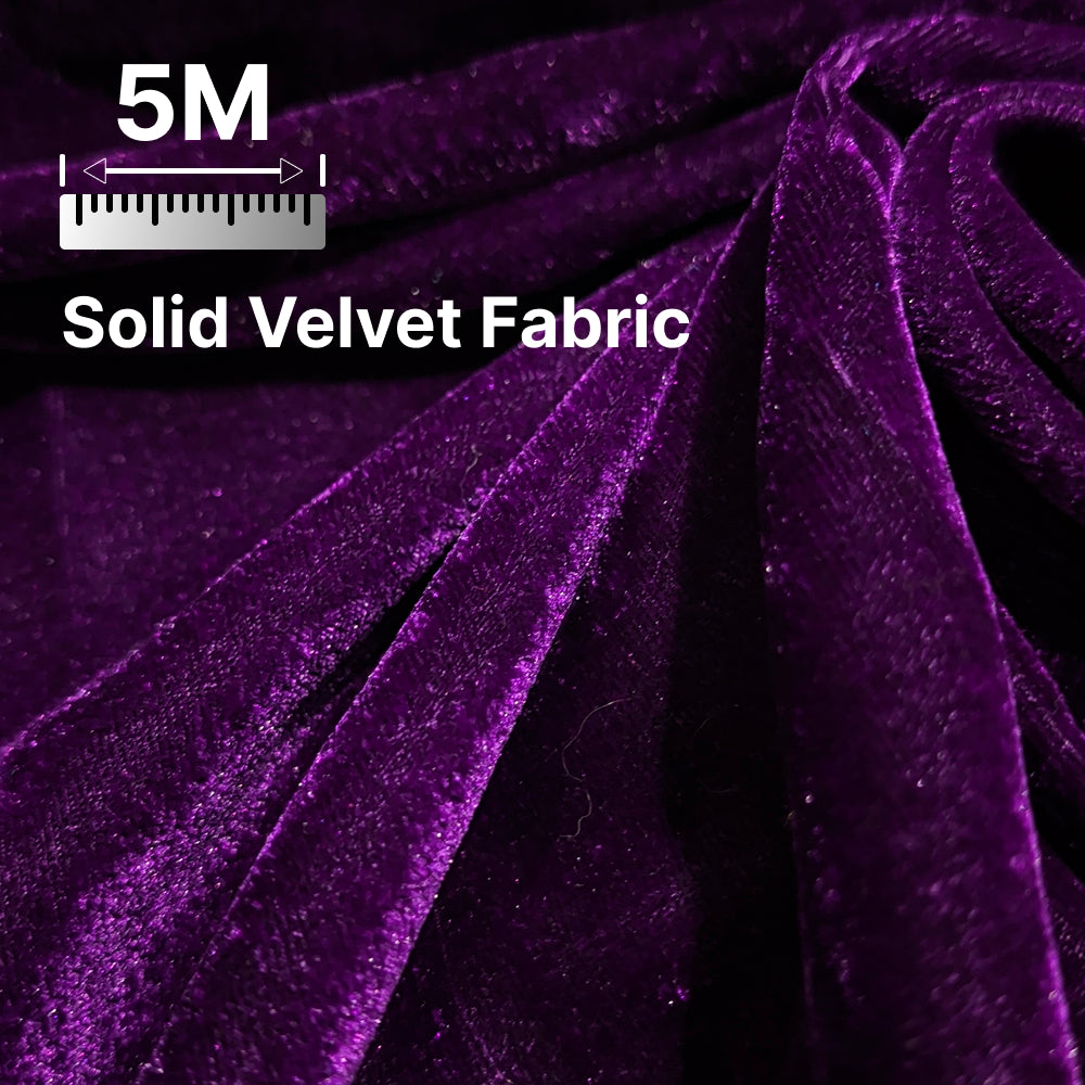 Premium Solid Velvet Fabric for Blouse, Lehenga, Gown, Kurti & Home Decor | 44 Inch Width | 200–220 GSM | Multiple Colors Available
