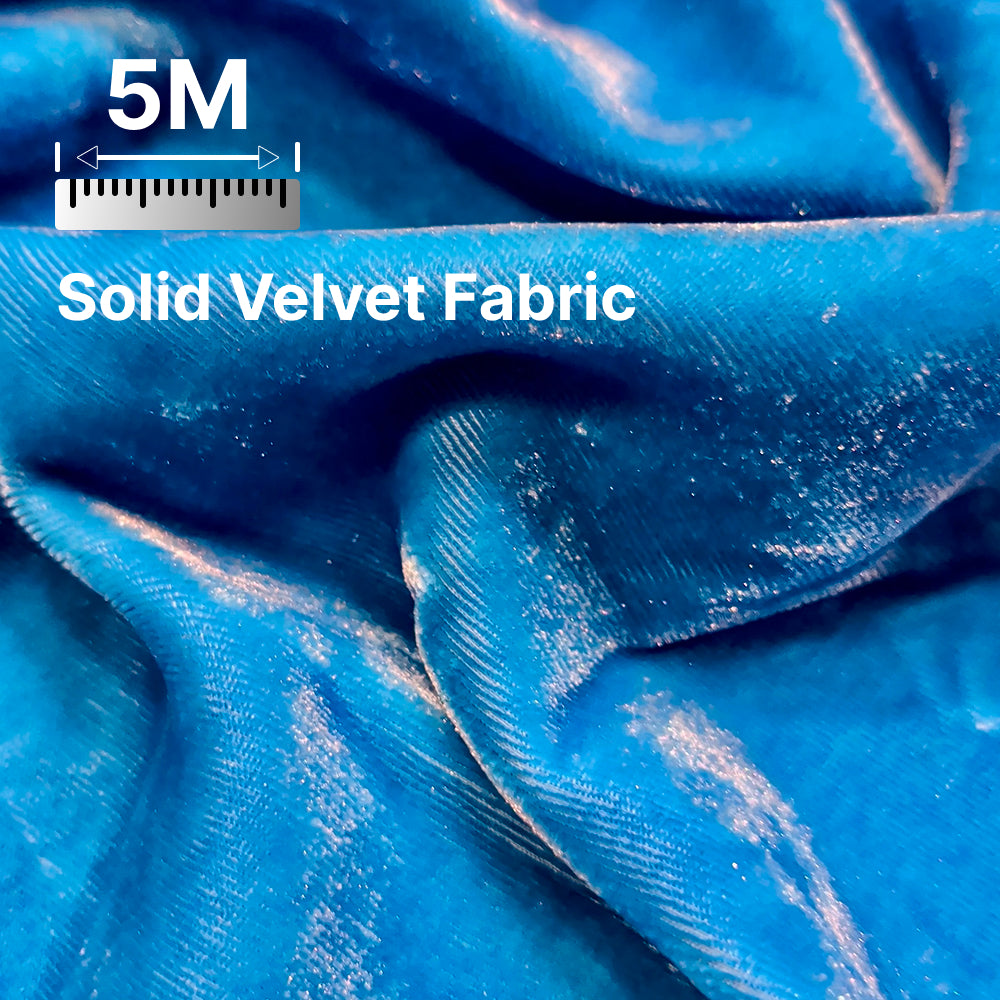 Premium Solid Velvet Fabric for Blouse, Lehenga, Gown, Kurti & Home Decor | 44 Inch Width | 200–220 GSM | Multiple Colors Available
