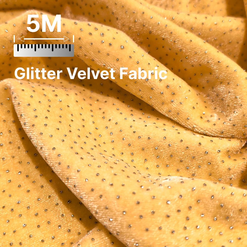 Premium Sparkle Velvet Fabric for Blouse, Lehenga, Gown & Party Wear | 44 Inch Width | 200–220 GSM | Multiple Colors Available