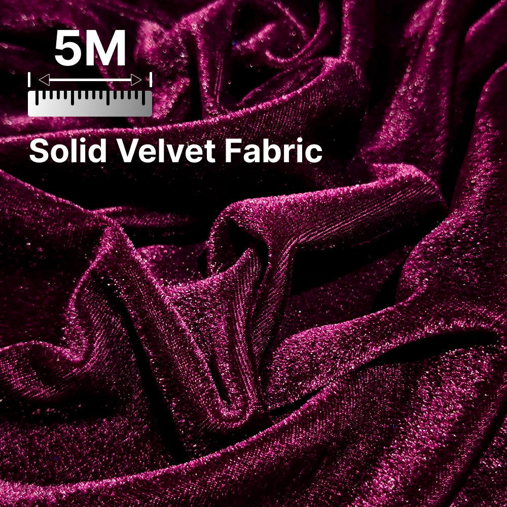 Premium Solid Velvet Fabric for Blouse, Lehenga, Gown, Kurti & Home Decor | 44 Inch Width | 200–220 GSM | Multiple Colors Available