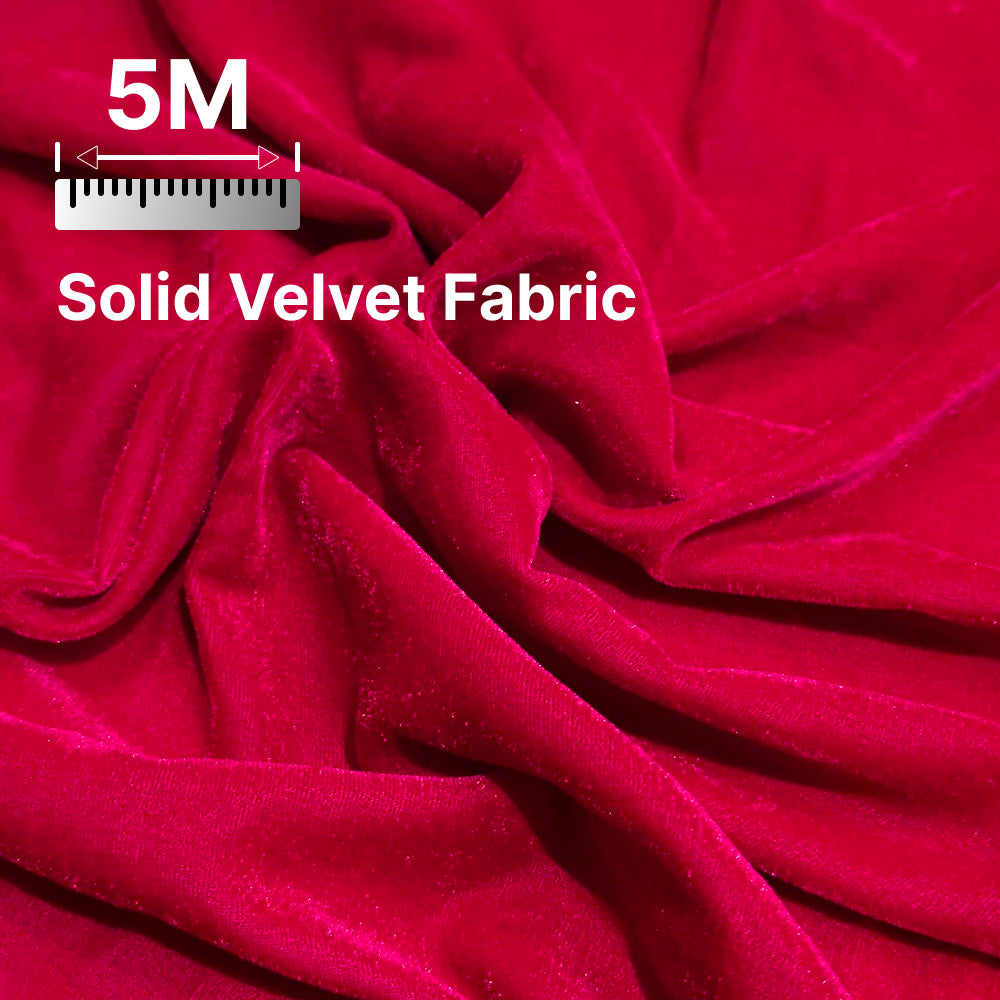 Premium Solid Velvet Fabric for Blouse, Lehenga, Gown, Kurti & Home Decor | 44 Inch Width | 200–220 GSM | Multiple Colors Available