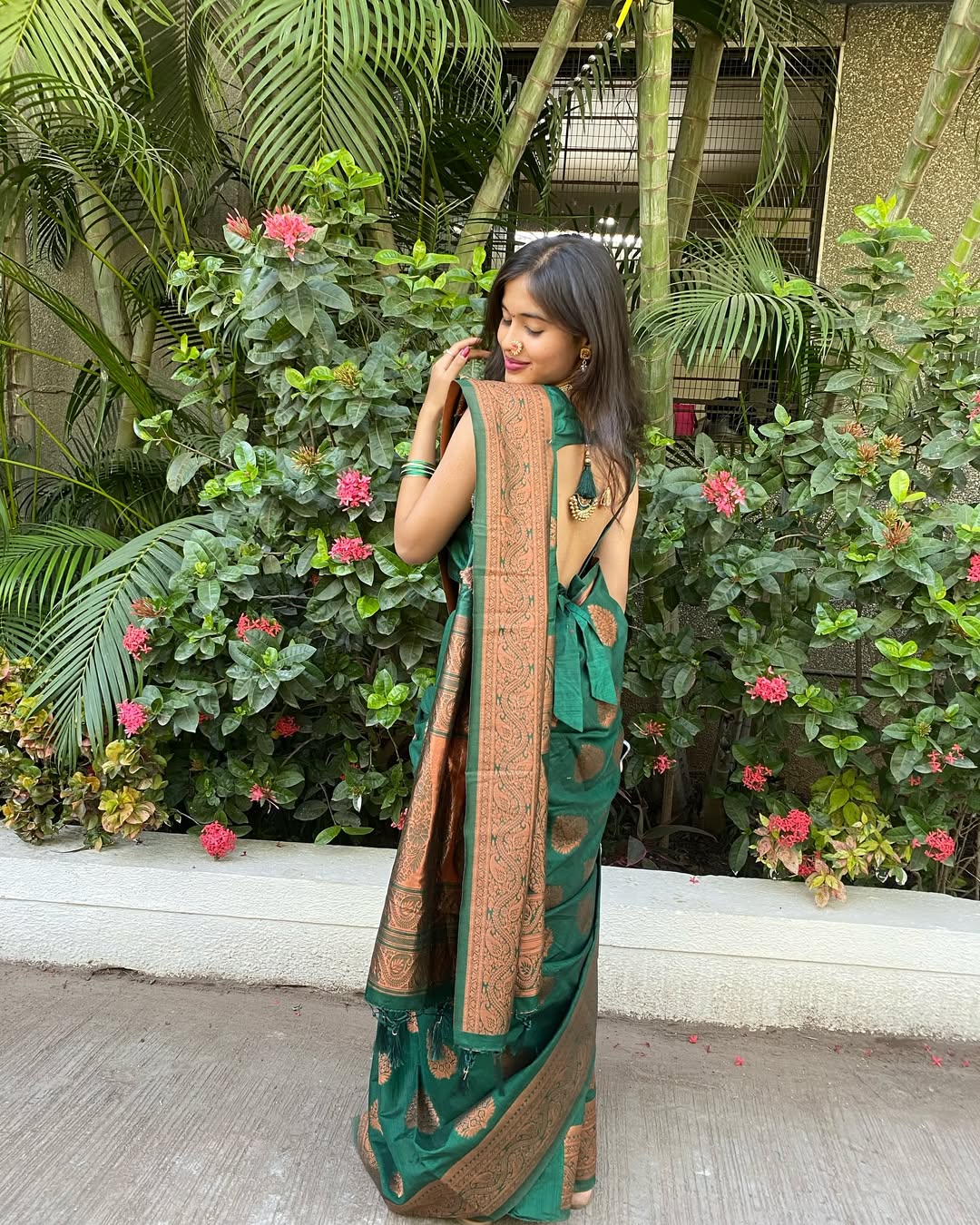 Elegant Banarasi Soft Silk Saree – Colour 1