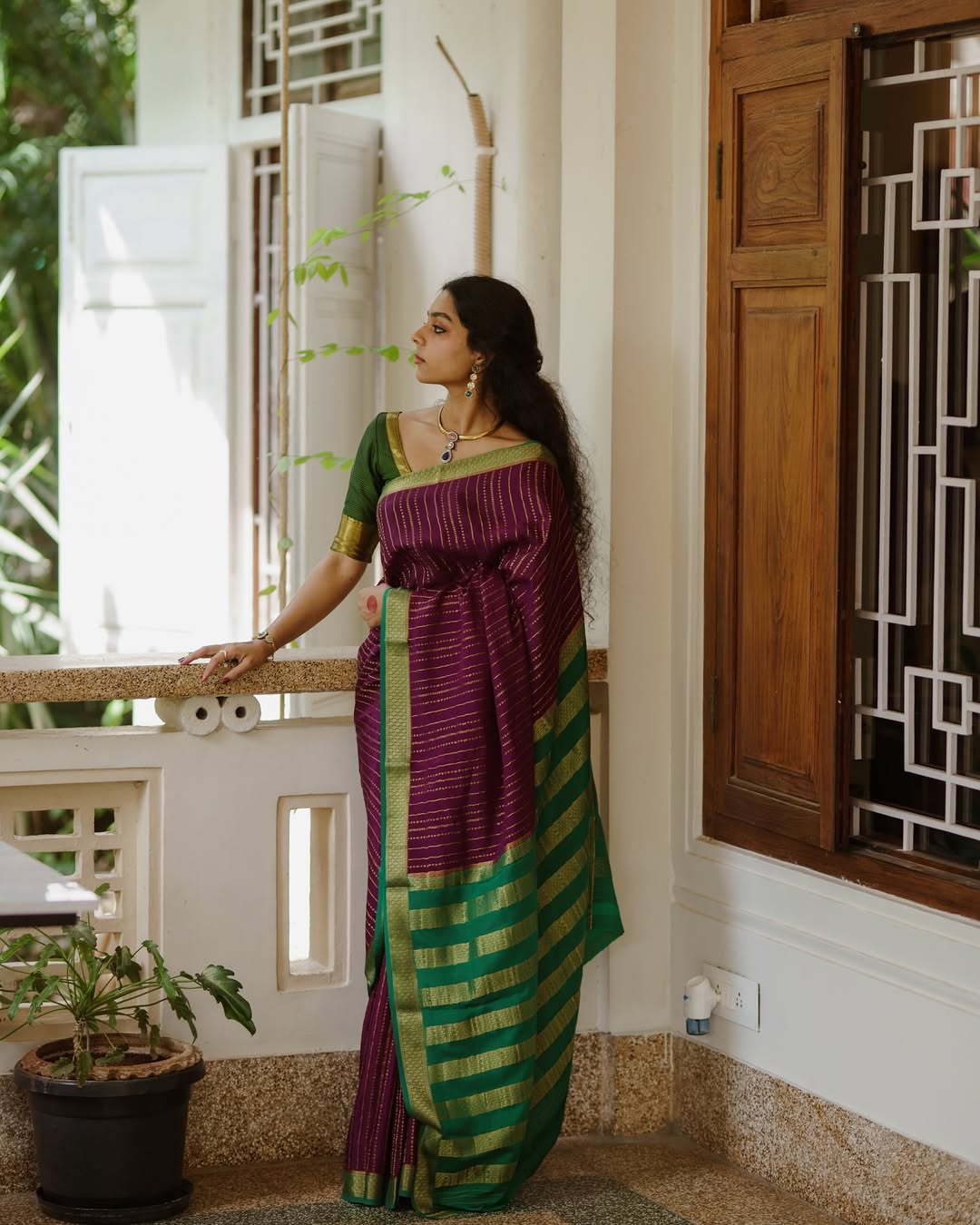 Ethereal Glow Banarasi Soft Silk Saree Gold Zari Weaving