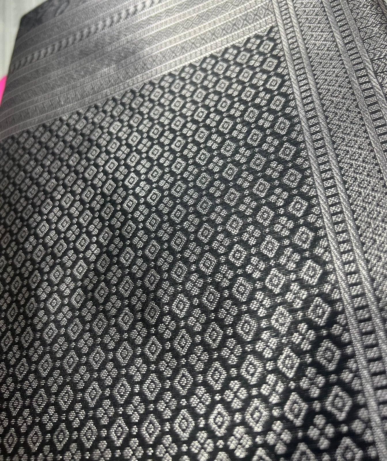 Banarasi Soft Silk Saree with Colorful Printed Patterns