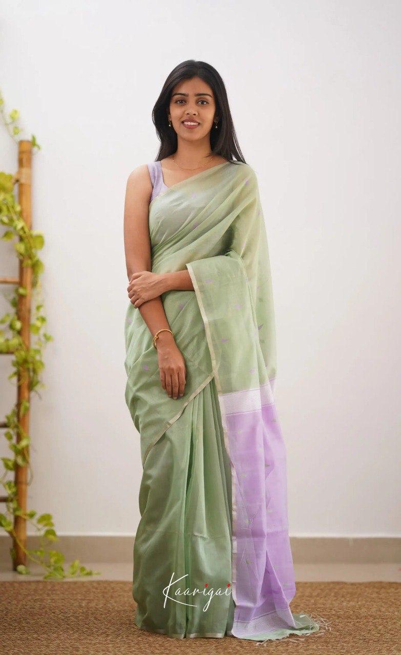 Soft Linen Cotton Silk Saree – Trendy & Rich Design with Full Body Weaving