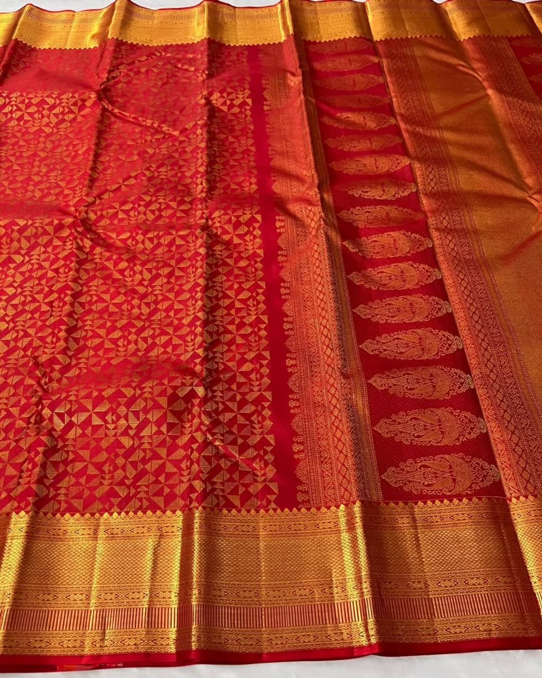 Banarasi soft silk saree colour 1 with gold zari weaving by DCPL