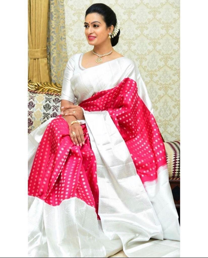 Regal Radiance Banarasi Silk Saree with Silver Zari